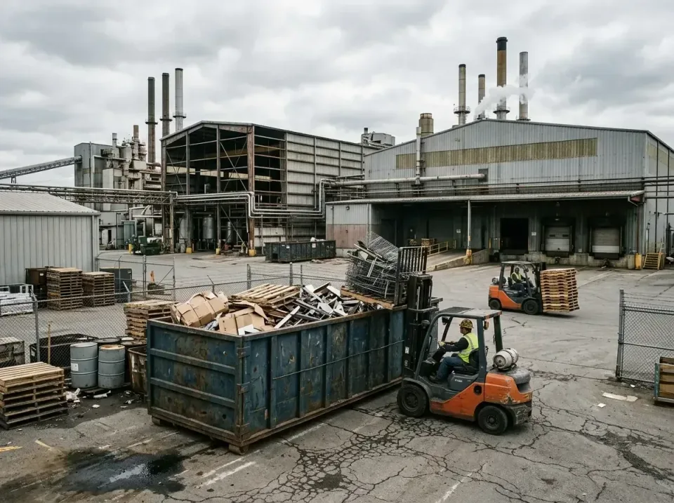 industrial-factory-scrap-conta-003 — frequently asked questions, Cheap Roll-off Dumpster Rentals in Waupaca, WI